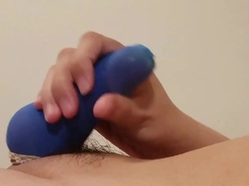 008-4 penis stockings - blue and open blue