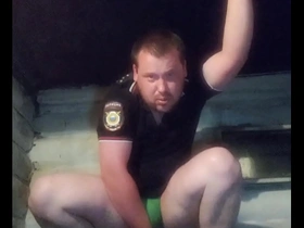 A lost argument at work ended with the loss of anal virginity for a russian policeman.