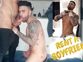 Rent a boyfriend - nasty twink sells his cock &  bubblebutt bback for money - with alex barcelona