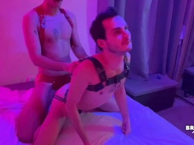 Sexy french twink fucks and dominates me bareback before shooting his load in my mouth