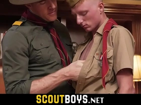 Twink ginger takes the pledge and a big cock from scoutmaster-scoutboys.net