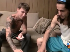 Straight thugs blinx and devin reynolds jerk off and jizz