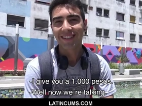 Latincums.com - virgin amateur twink latino with braces paid cash to fuck pov