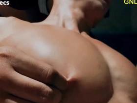 Great pecs and nipples getting played and massaged!