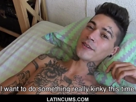 Latincums.com - young tattooed latino twink boy kendro fucked by straight guy for cash
