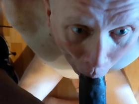 Hard bbc face fuck and cum